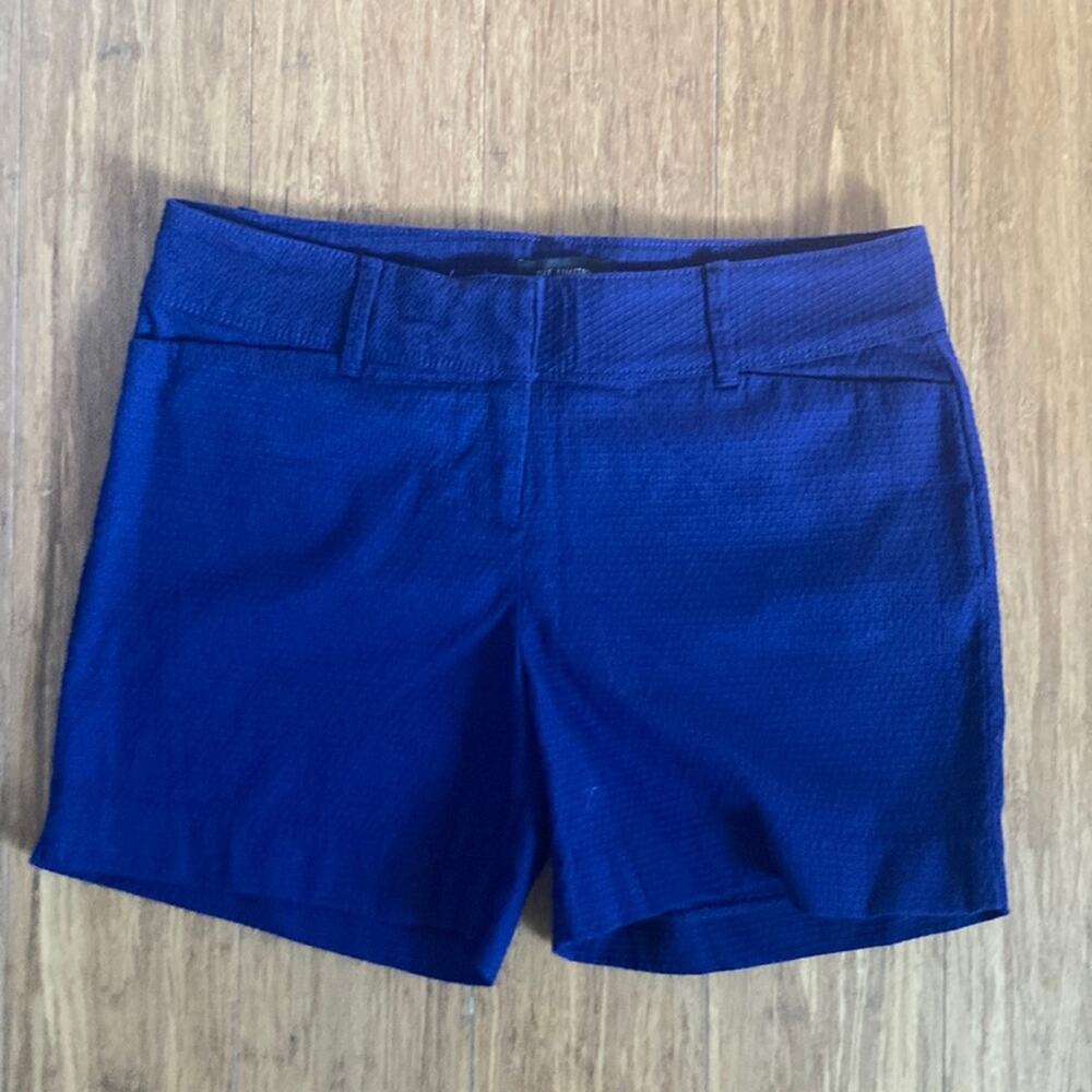 The Limited Blue Textured Shorts, Size4